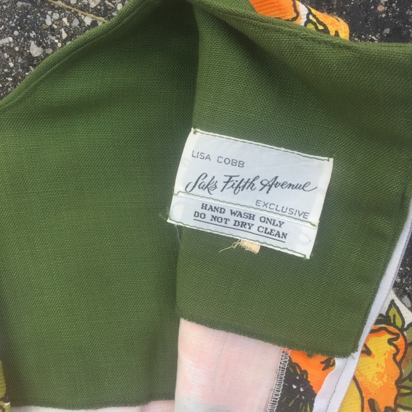 ✪HUGE SALE✪VINTAGE RARE 60s Saks Fifth Ave 2 Piece - Picture 6 of 8